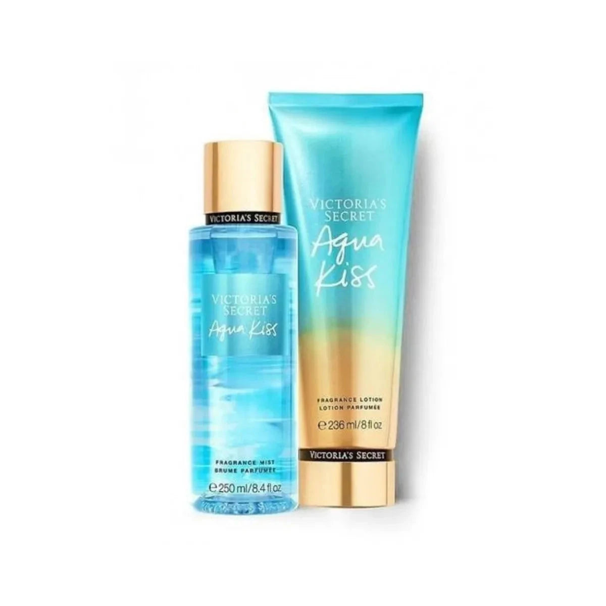 Victoria’s Secret Aqua Kiss Duo – Mist 250ml + Lotion 236ml Perfume Set Mystique Aura